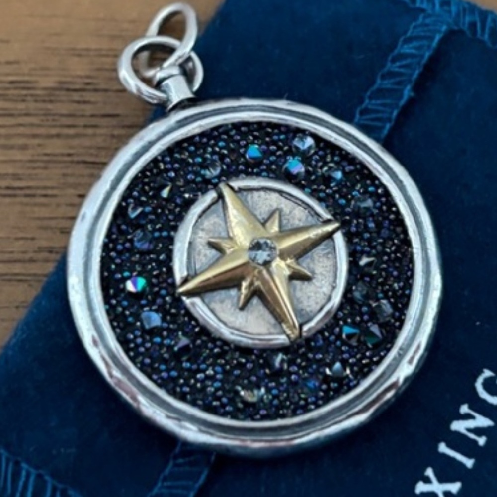 Silver and Gold Star Pendant